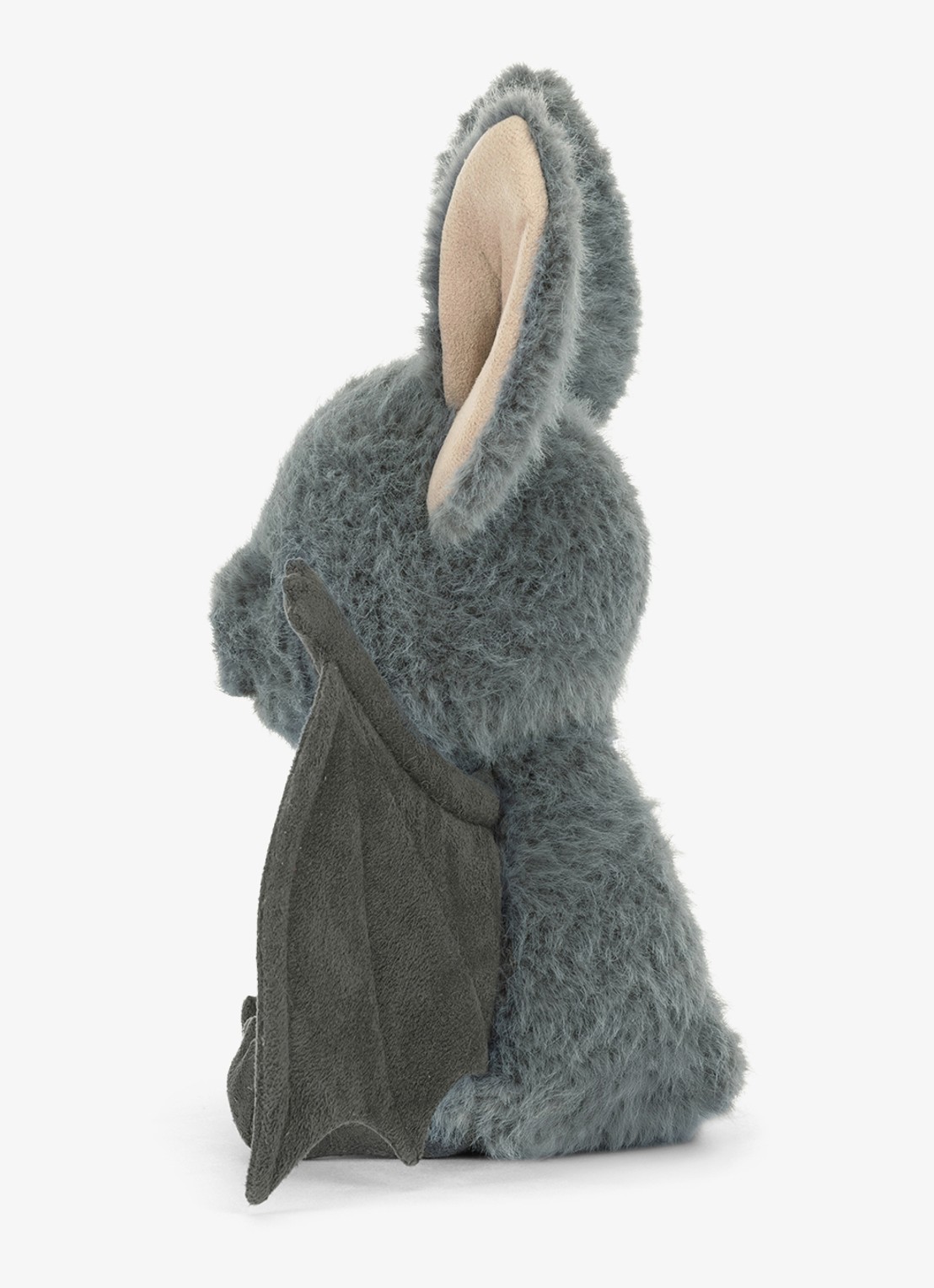 Jellycat Broox Bat knuffel 18 cm - detail 4 donkergrijs