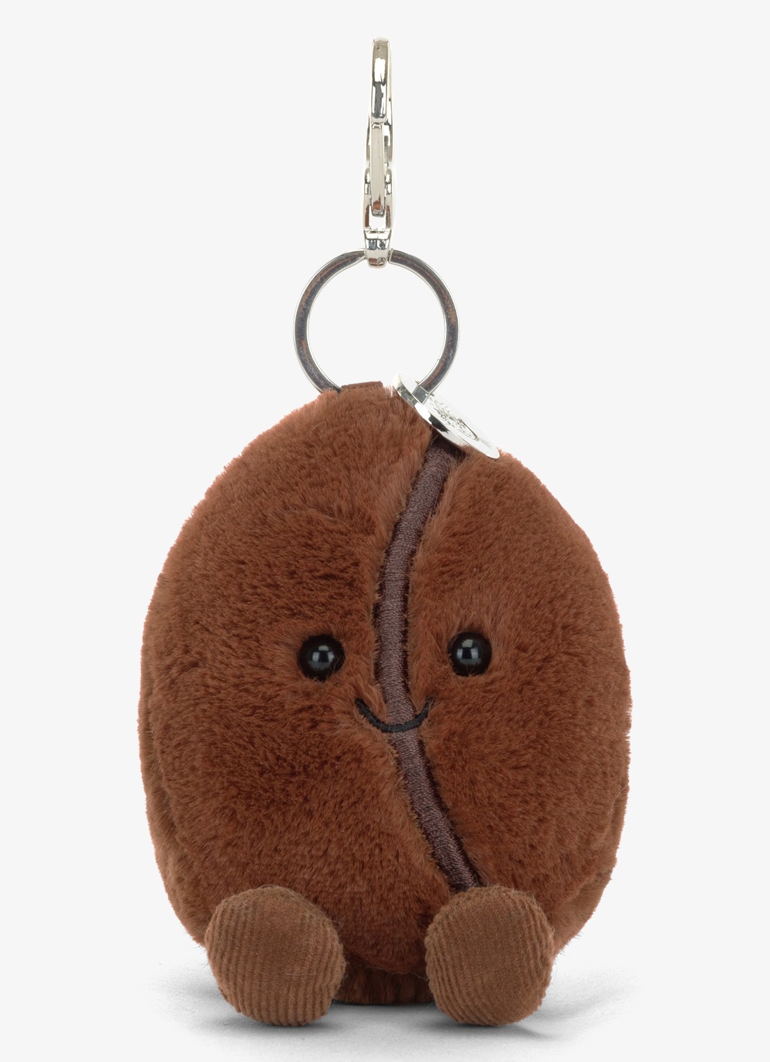 Jellycat Coffee Bean Bag Charm tasbedel - voorkant 2 bruin