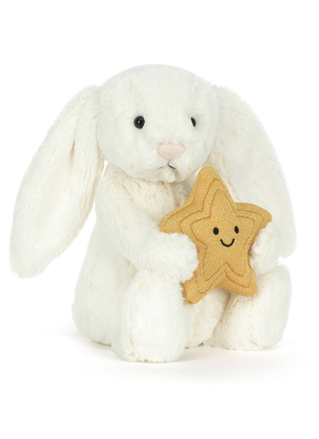 Jellycat Cream Bunny with Star knuffel 31 cm  - voorkant 2 multicolor