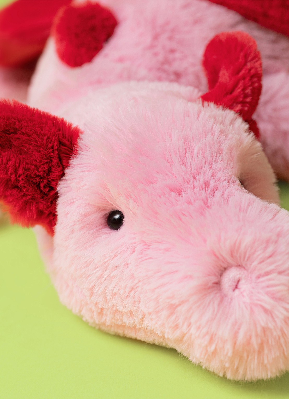 Jellycat Draak Knuffel 12 cm - detail 4 roze
