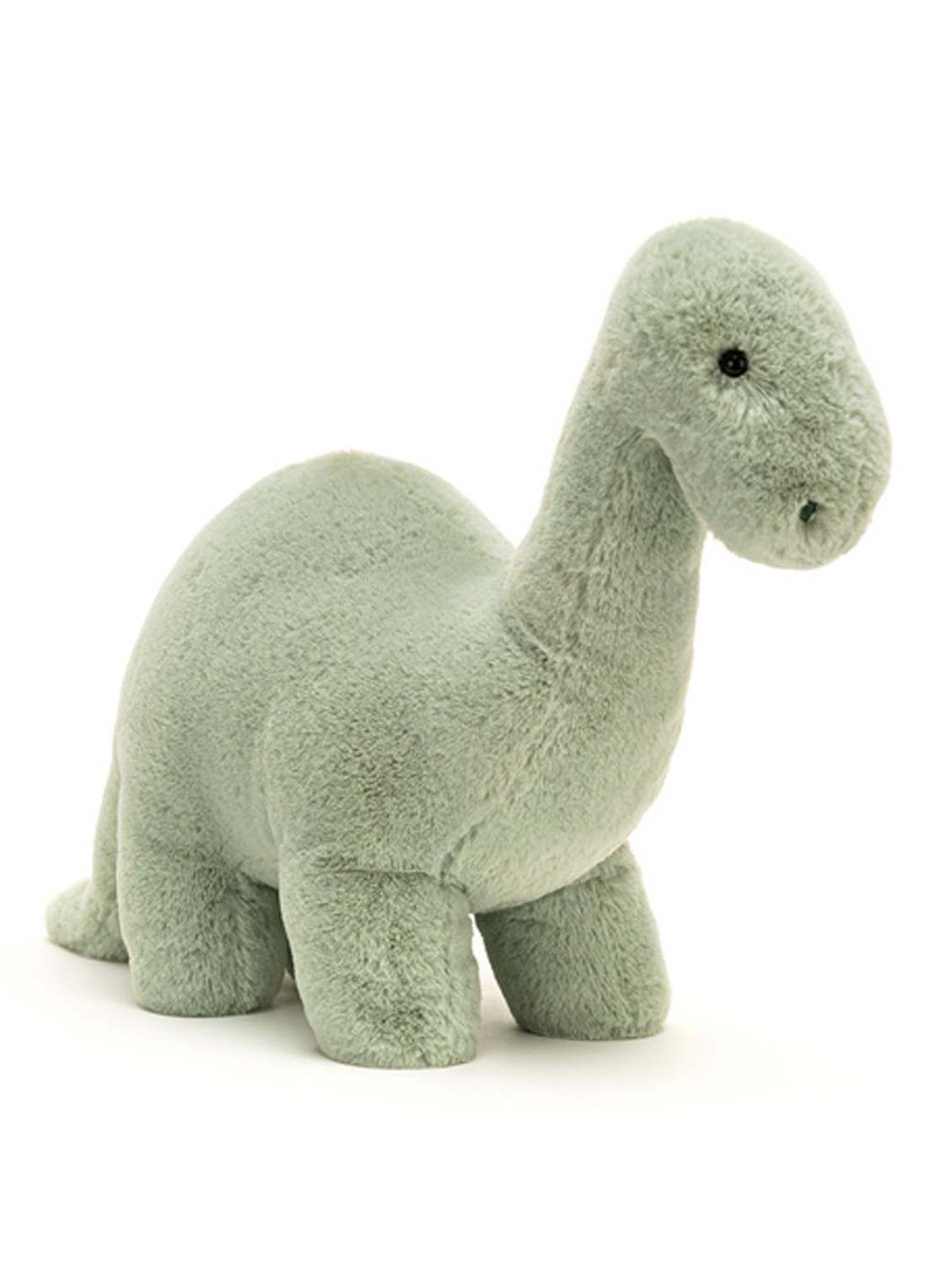 Jellycat Fossilly Brontosaurus knuffel 26 cm - voorkant mint