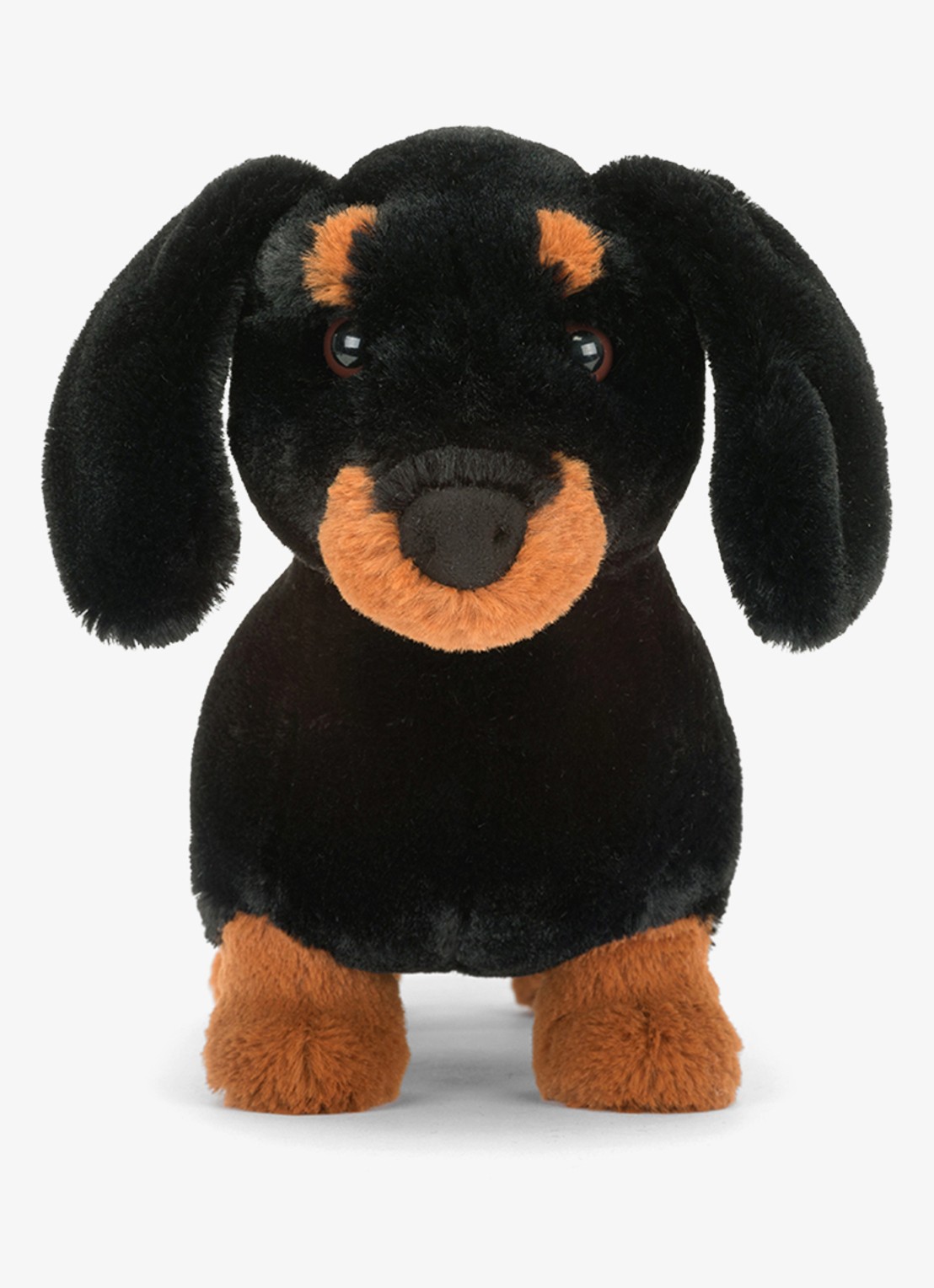 Jellycat Freddie Teckel knuffel 17 cm - voorkant 3 zwart