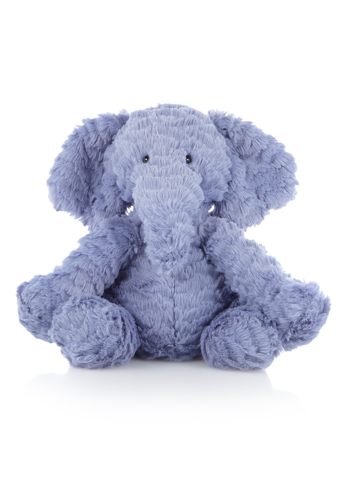 Jellycat Fuddlewuddle Elephant knuffel 22 cm - voorkant blauw