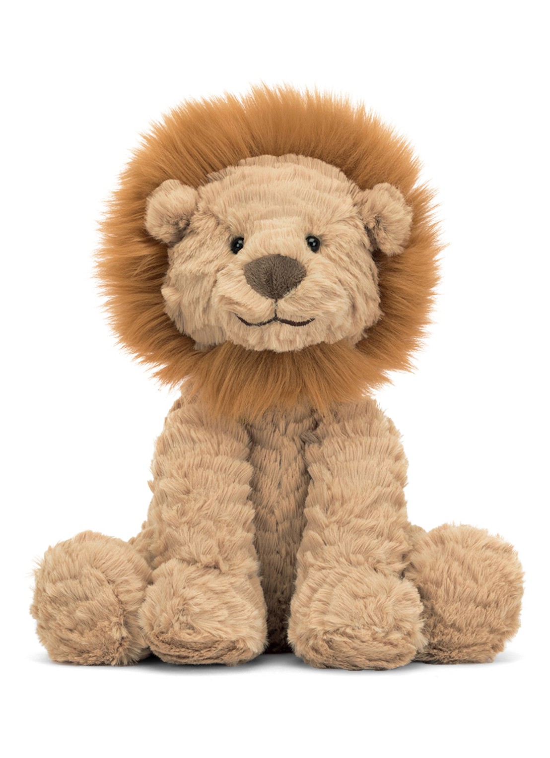 Jellycat Fuddlewuddle Lion knuffel 23 cm  - voorkant 2 bruin