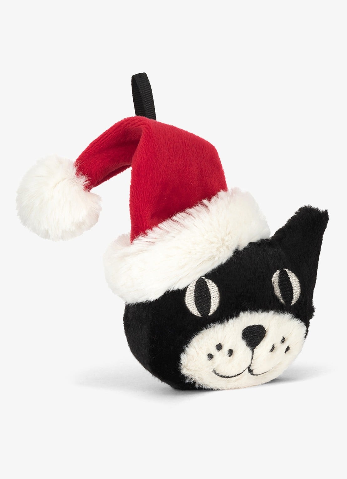 Jellycat Jellycat Jack Decoration knuffel 7 cm - voorkant zwart