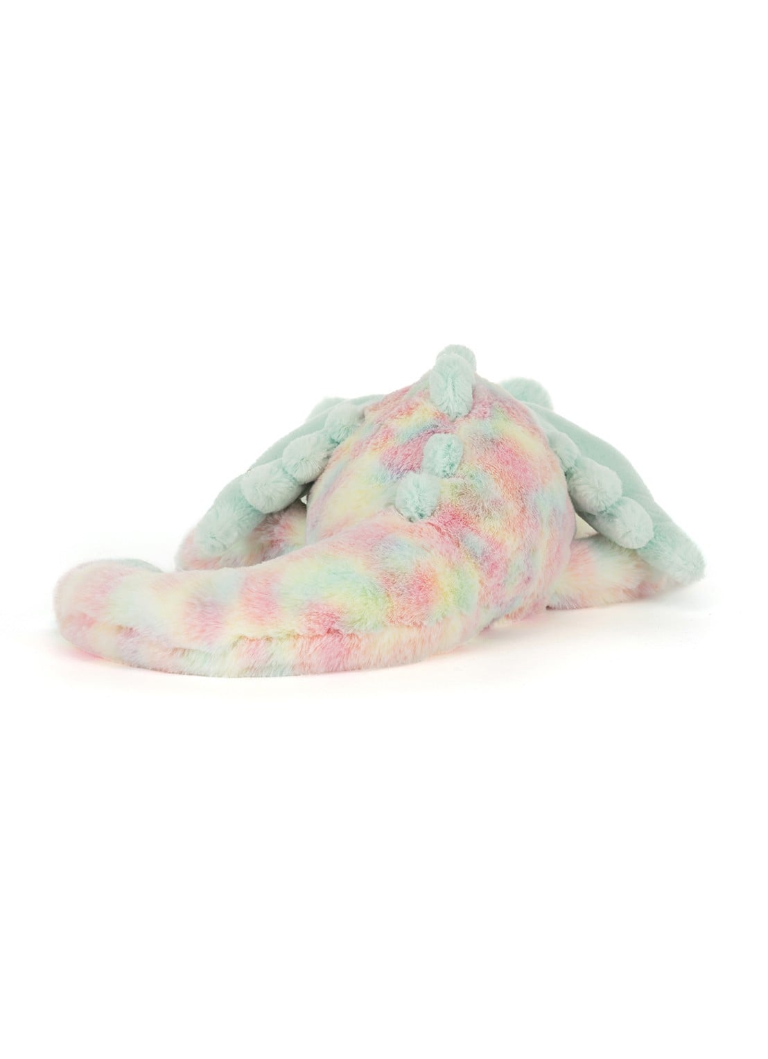 Jellycat Lazulia Draak knuffel 12 cm - achterkant multicolor