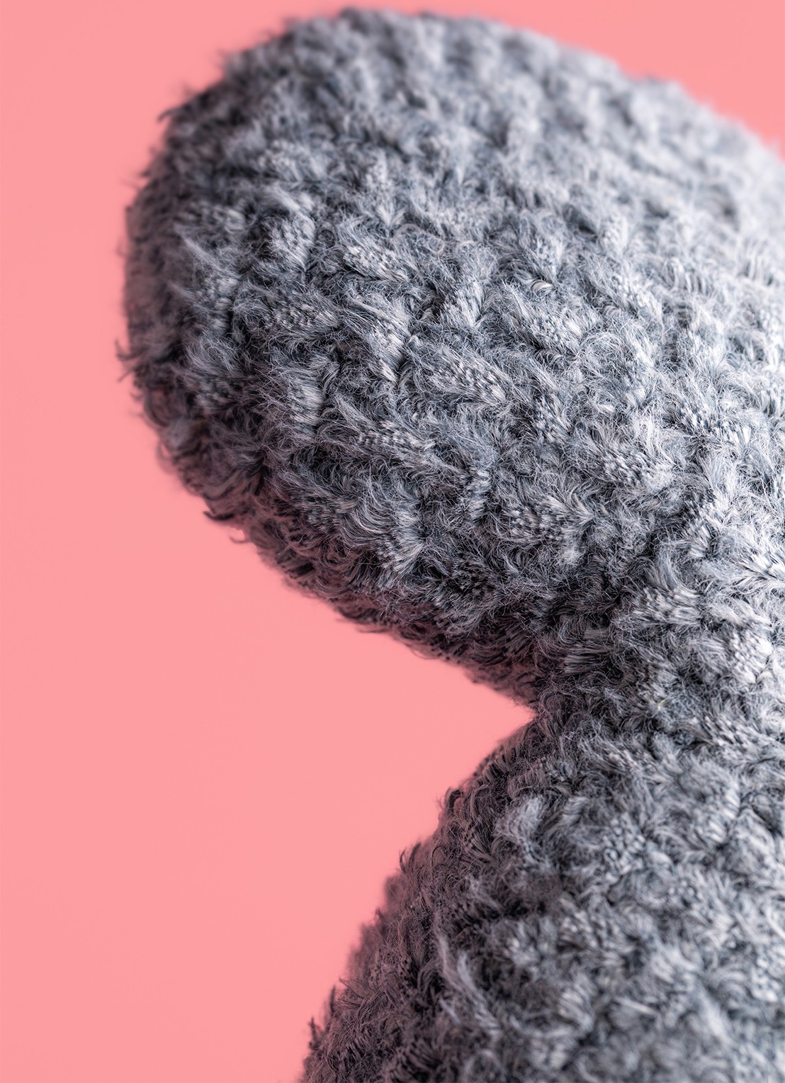 Jellycat Maffles Manatee knuffel 19 cm - detail grijs