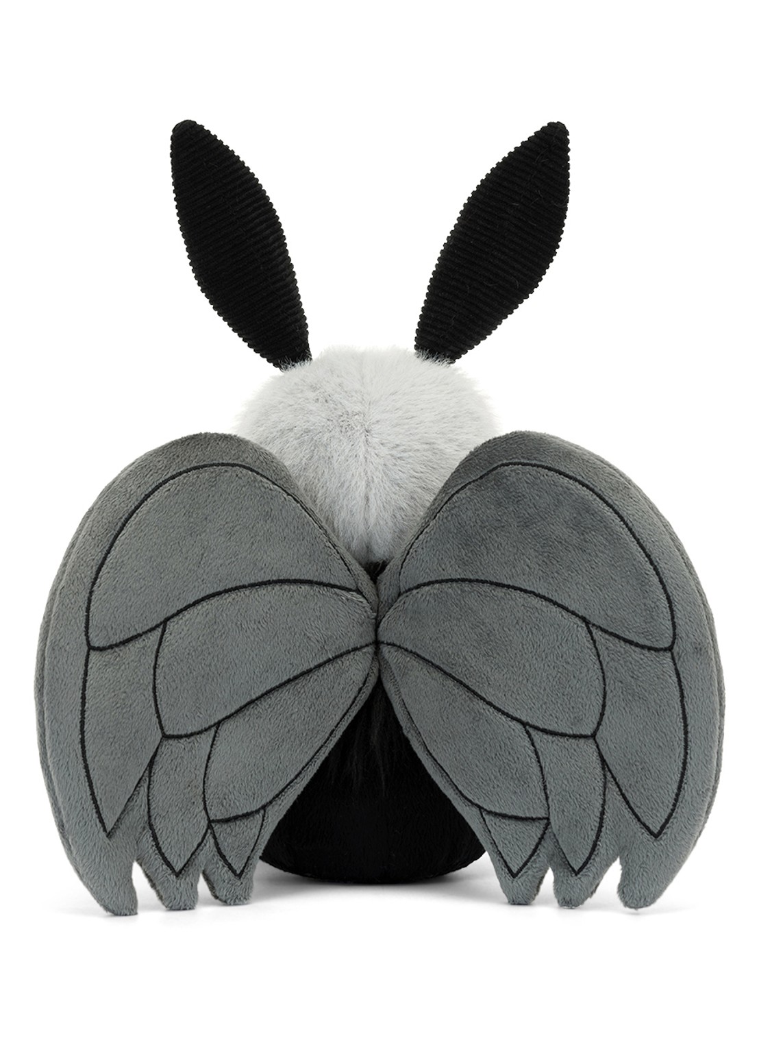 Jellycat Miff Mothman knuffel 21 cm - achterkant 5 zwart