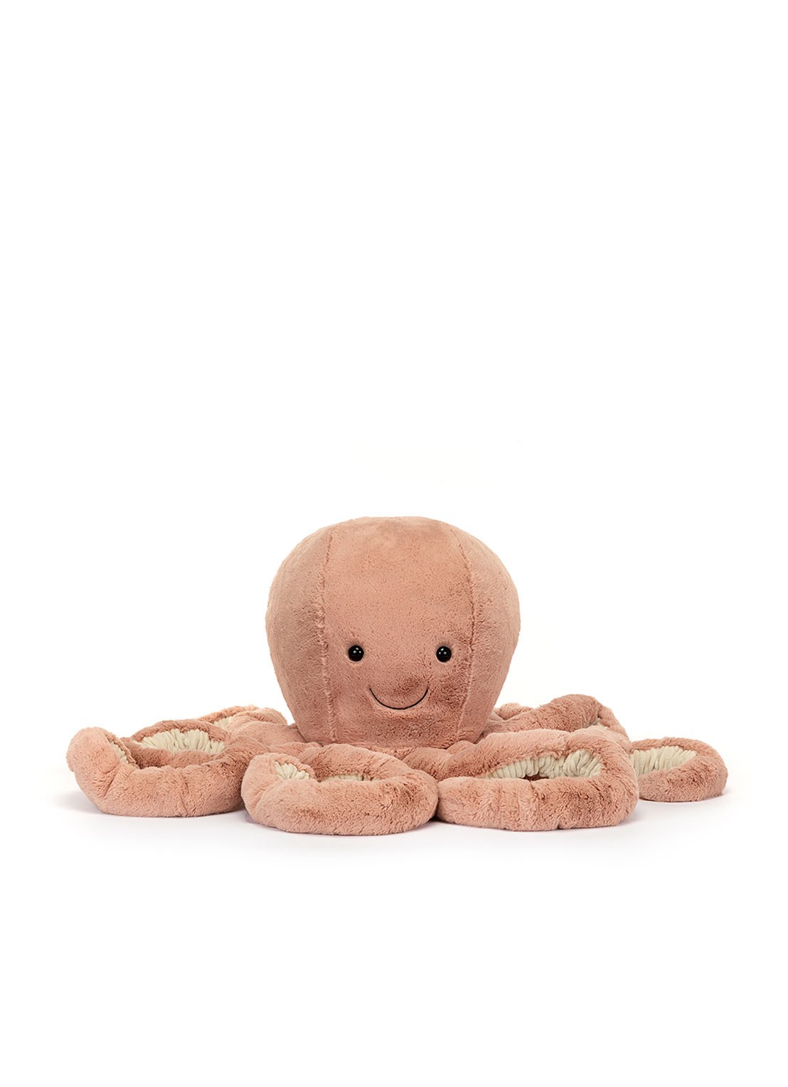 Jellycat Odell Octopus knuffel 140 cm - voorkant 4 oudroze