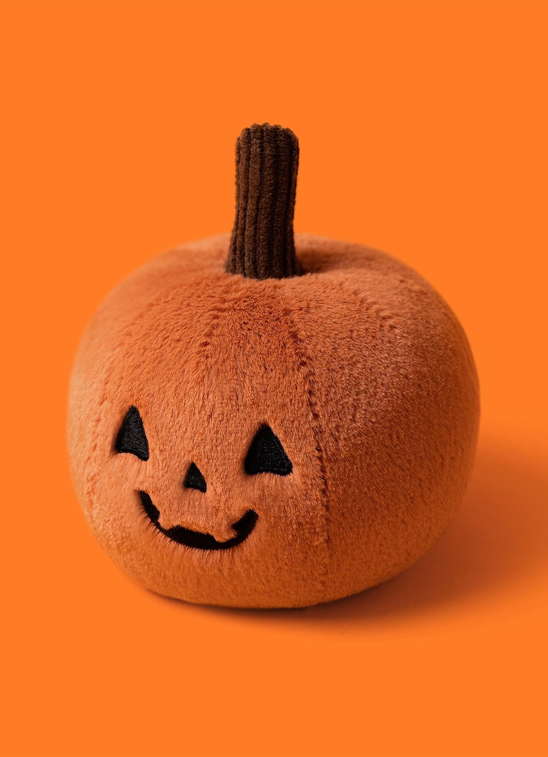 Jellycat Ooky Jack O Lantern knuffel 10 cm  - detail 2 oranje