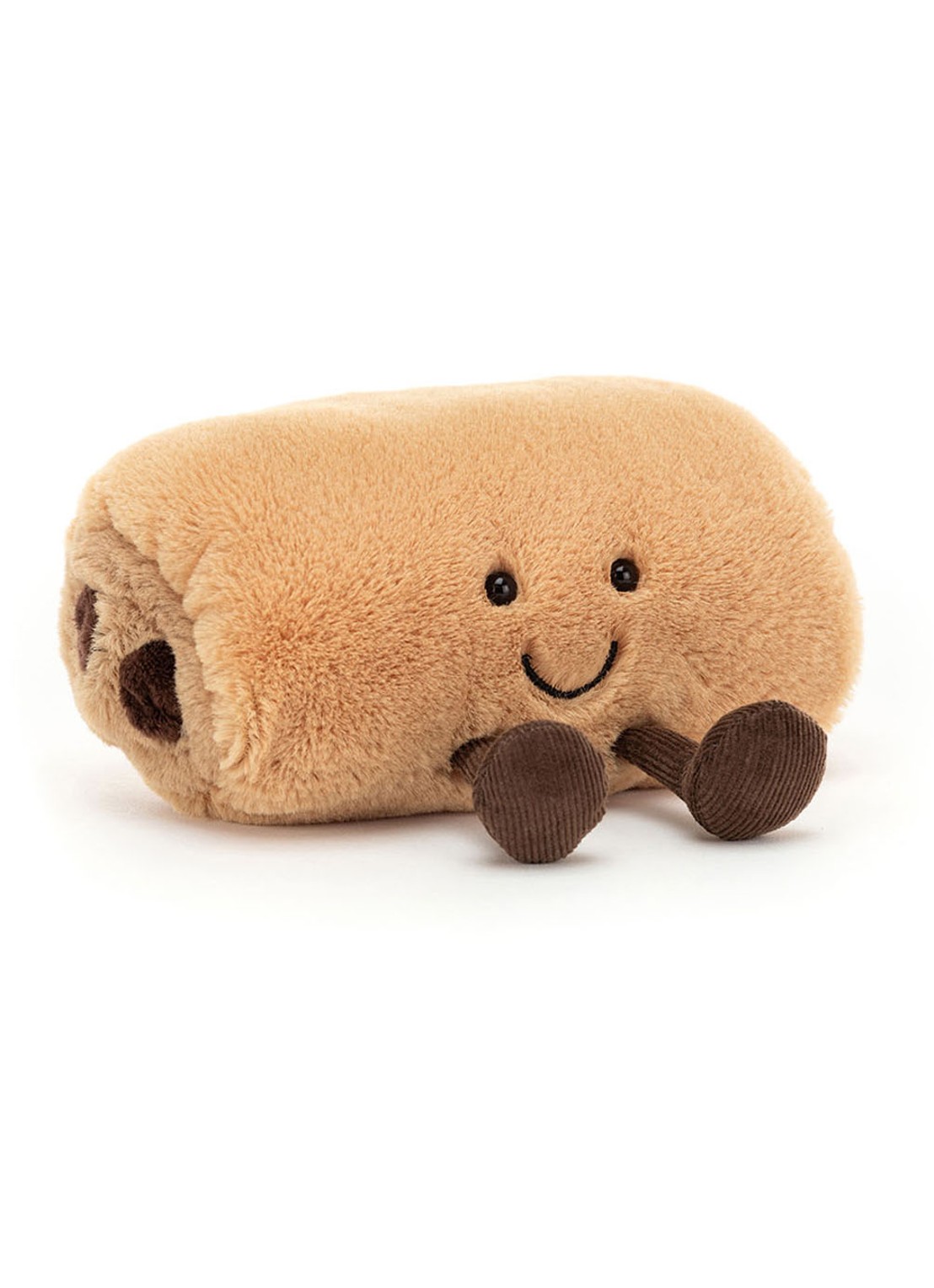Jellycat Pain Au Chocolat knuffel 11 cm - voorkant multicolor