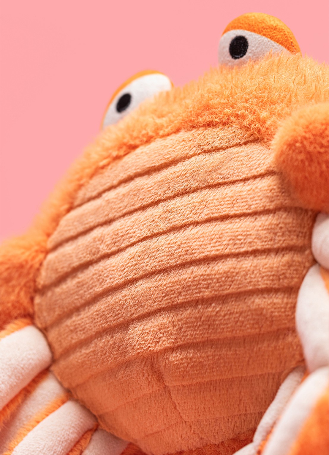 Jellycat Pinchsnap Crab knuffel 17 cm - detail 4 multicolor