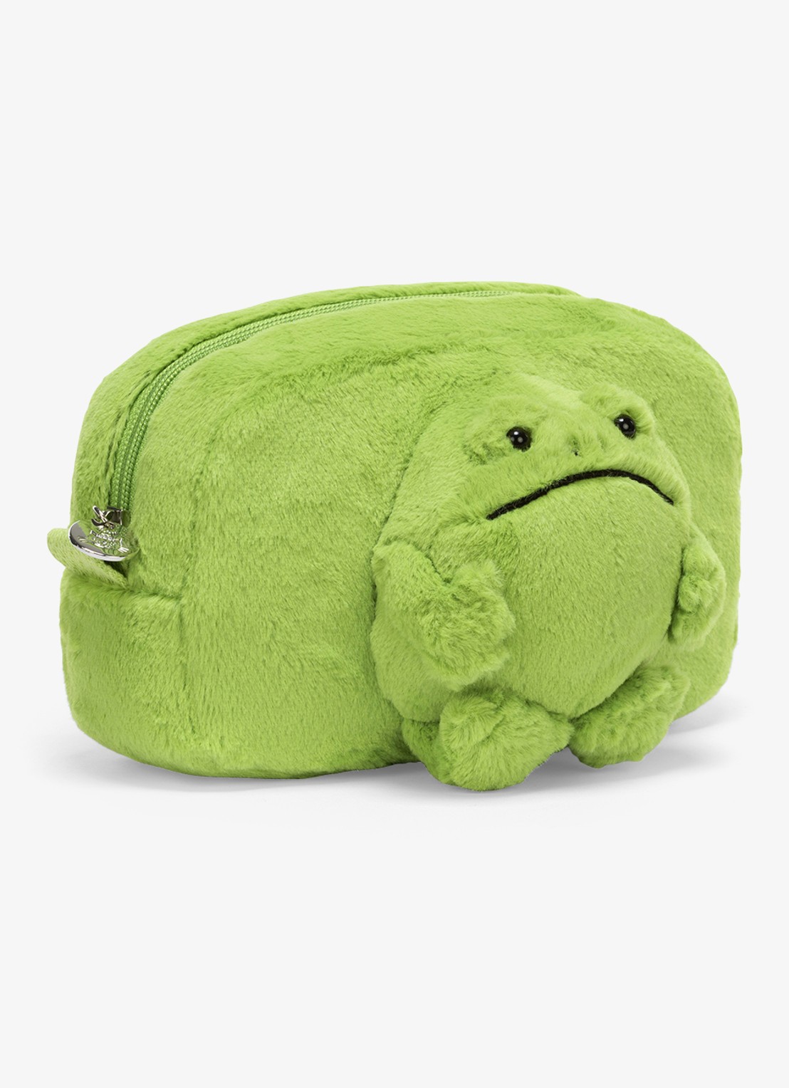 Jellycat Ricky Rain Frog knuffeletui 17 cm - voorkant groen