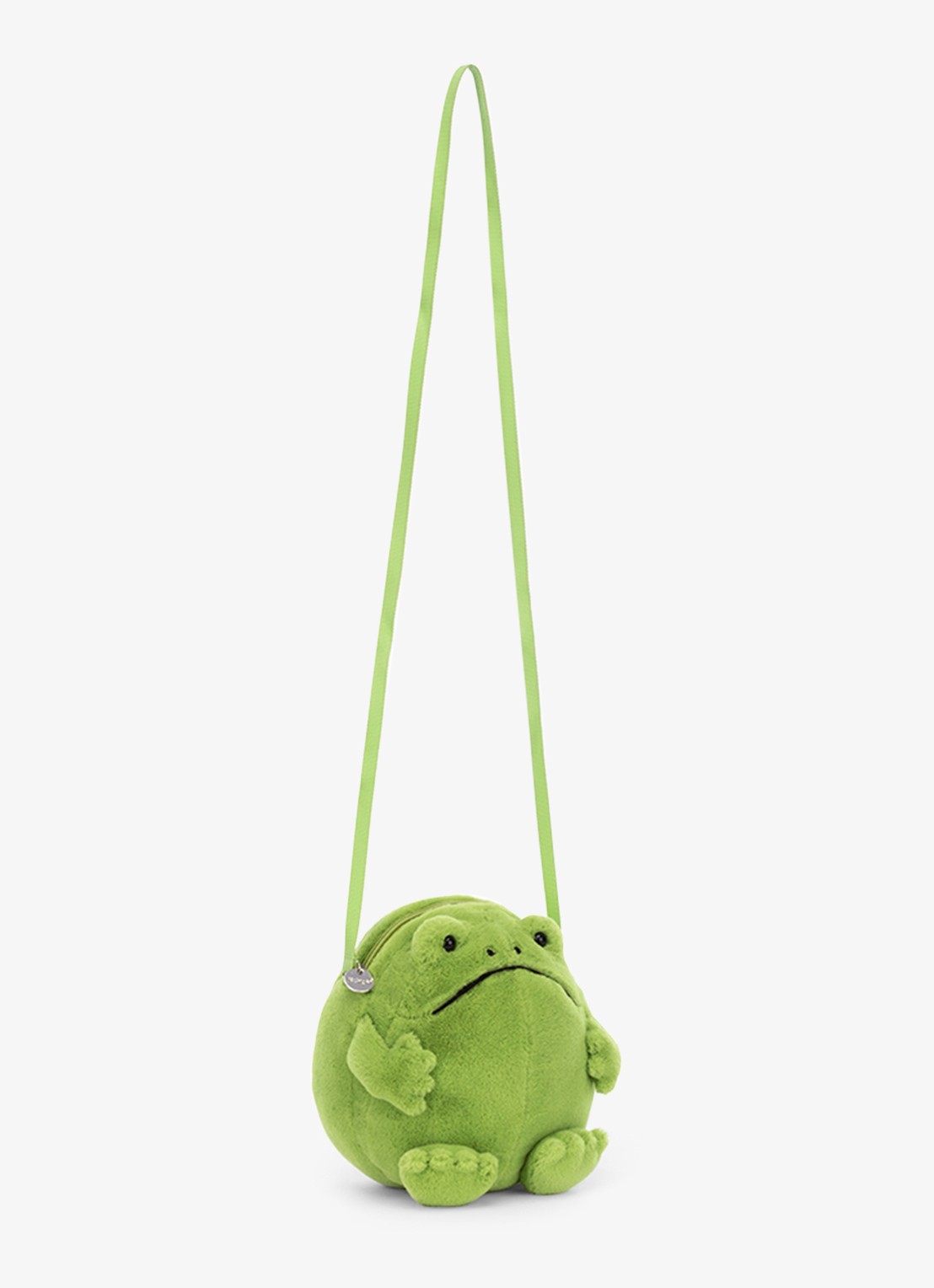 Jellycat Ricky Rain Frog knuffeltas 17 cm - voorkant 3 multicolor