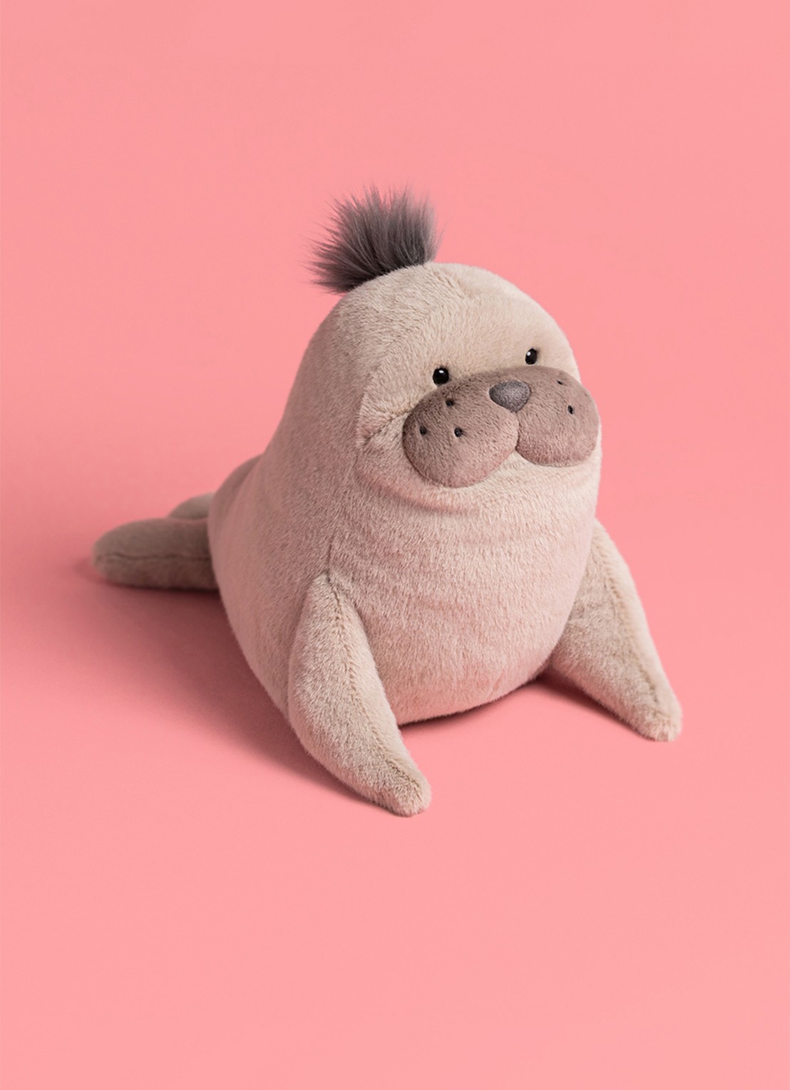 Jellycat Roarwell Sea Lion knuffel 20 cm - voorkant 3 multicolor