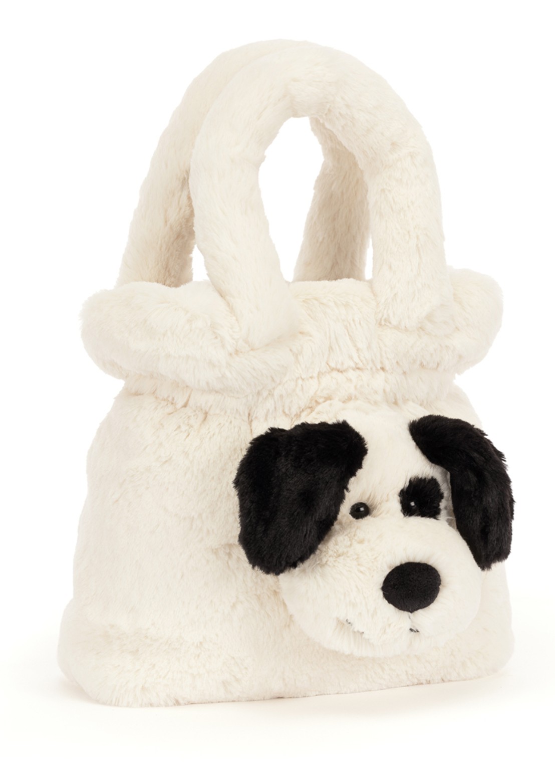 Jellycat Rufferty Puppy handtas - voorkant 2 beige