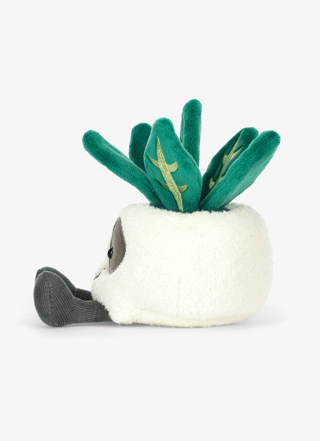 Jellycat Skull Planter knuffel 14 cm - detail 4 beige