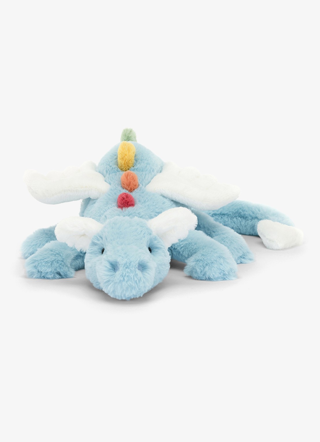 Jellycat Sky Dragon knuffel 12 cm - voorkant blauw