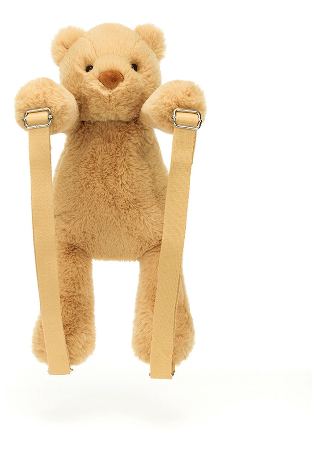 Jellycat Smudge Bear Backpack - voorkant multicolor