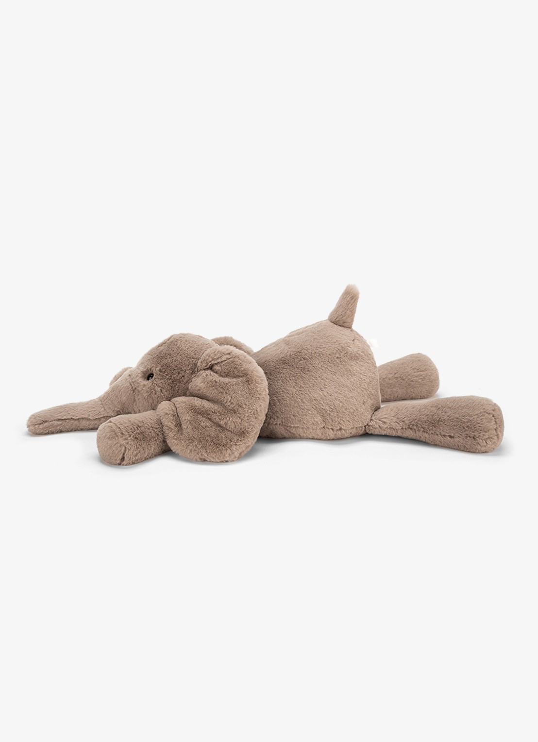 Jellycat Smudge Elephant knuffel 13 cm - detail 4 grijs
