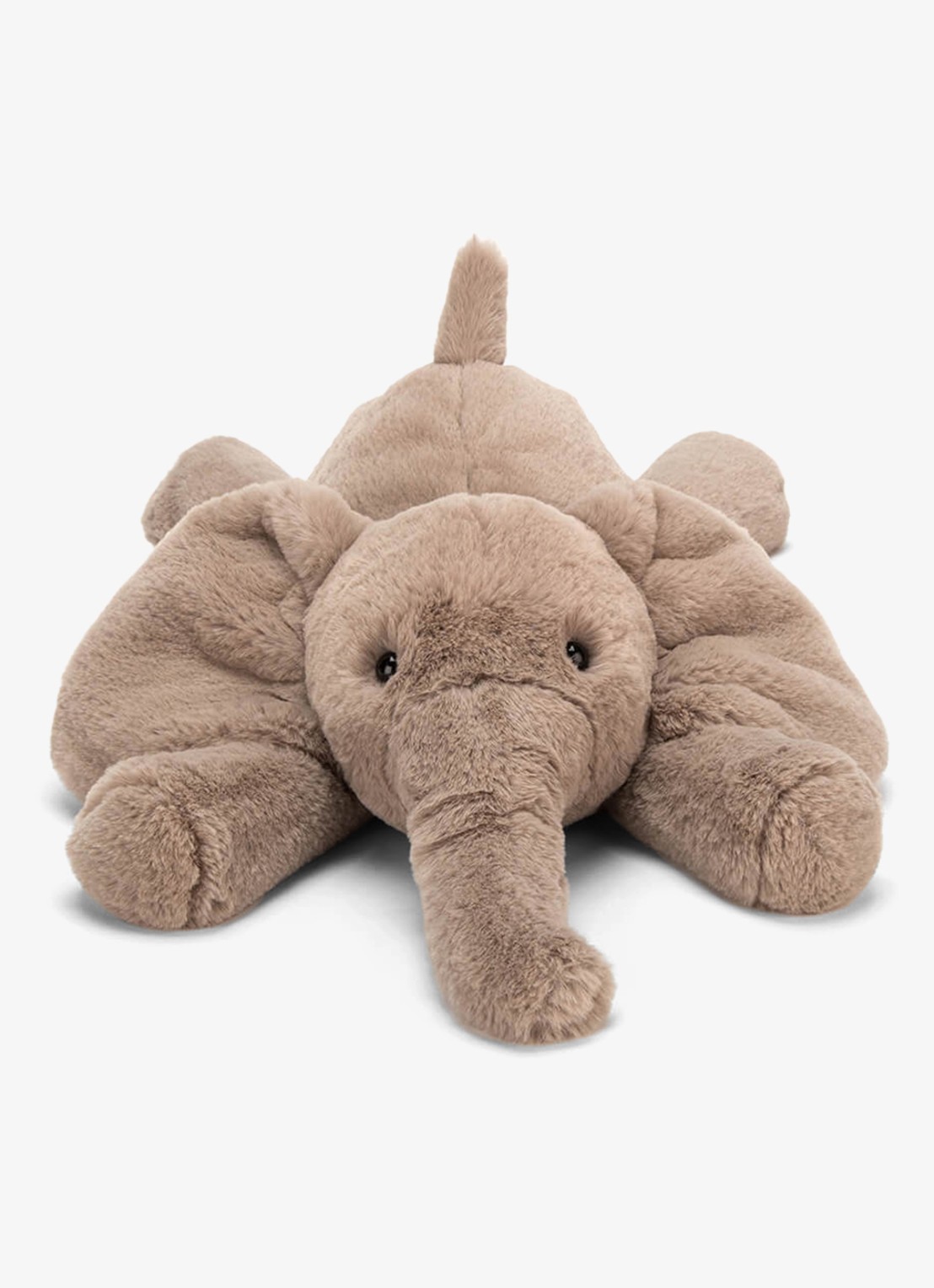 Jellycat Smudge Elephant knuffel 13 cm - voorkant 3 grijs