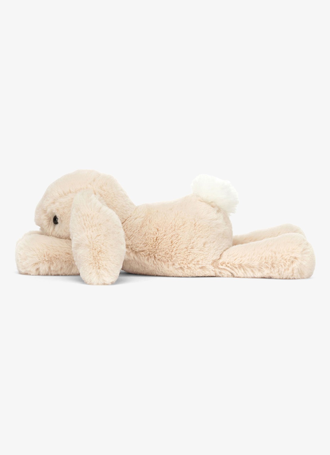 Jellycat Smudge Rabbit Tiny knuffel  - detail 4 gebroken wit