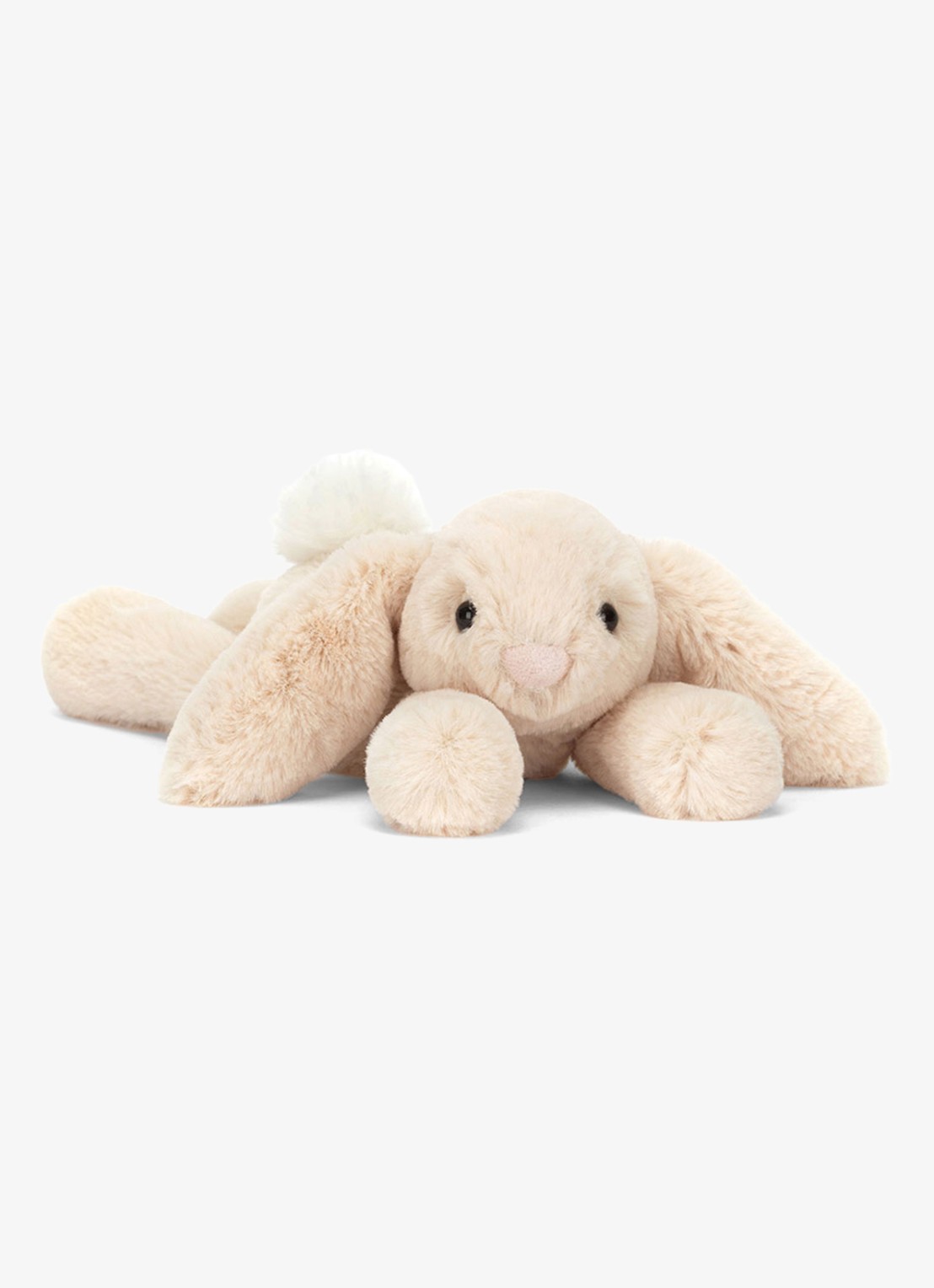 Jellycat Smudge Rabbit Tiny knuffel  - voorkant 2 gebroken wit