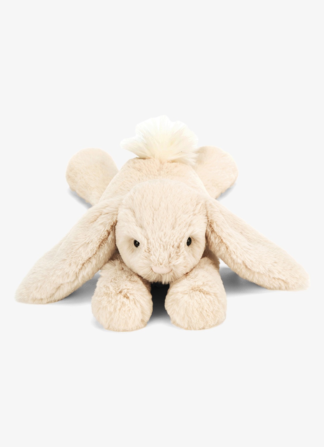 Jellycat Smudge Rabbit Tiny knuffel  - voorkant 3 gebroken wit
