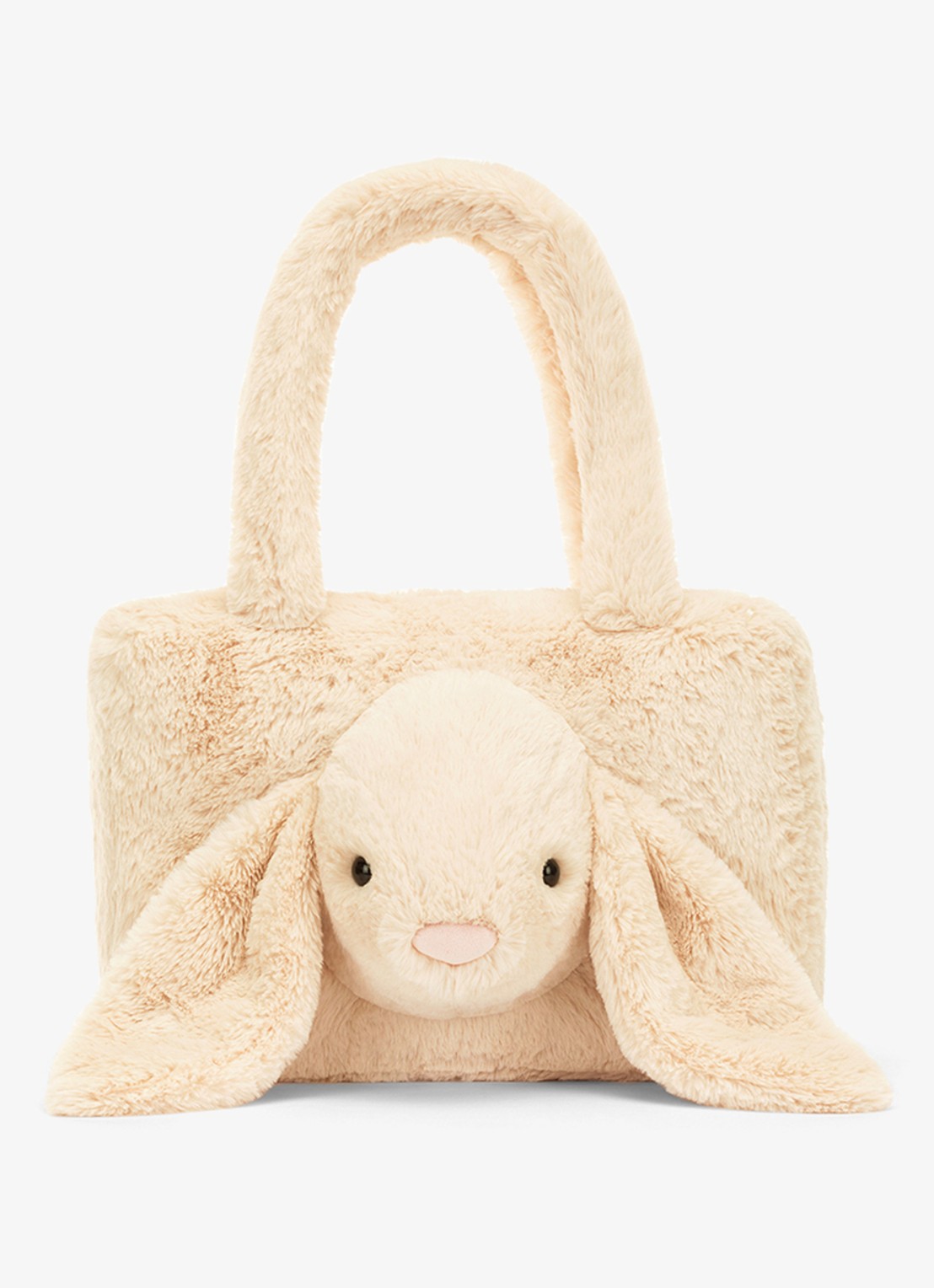 Jellycat Smudge Rabbit Tote Bag knuffel 24 cm - voorkant multicolor