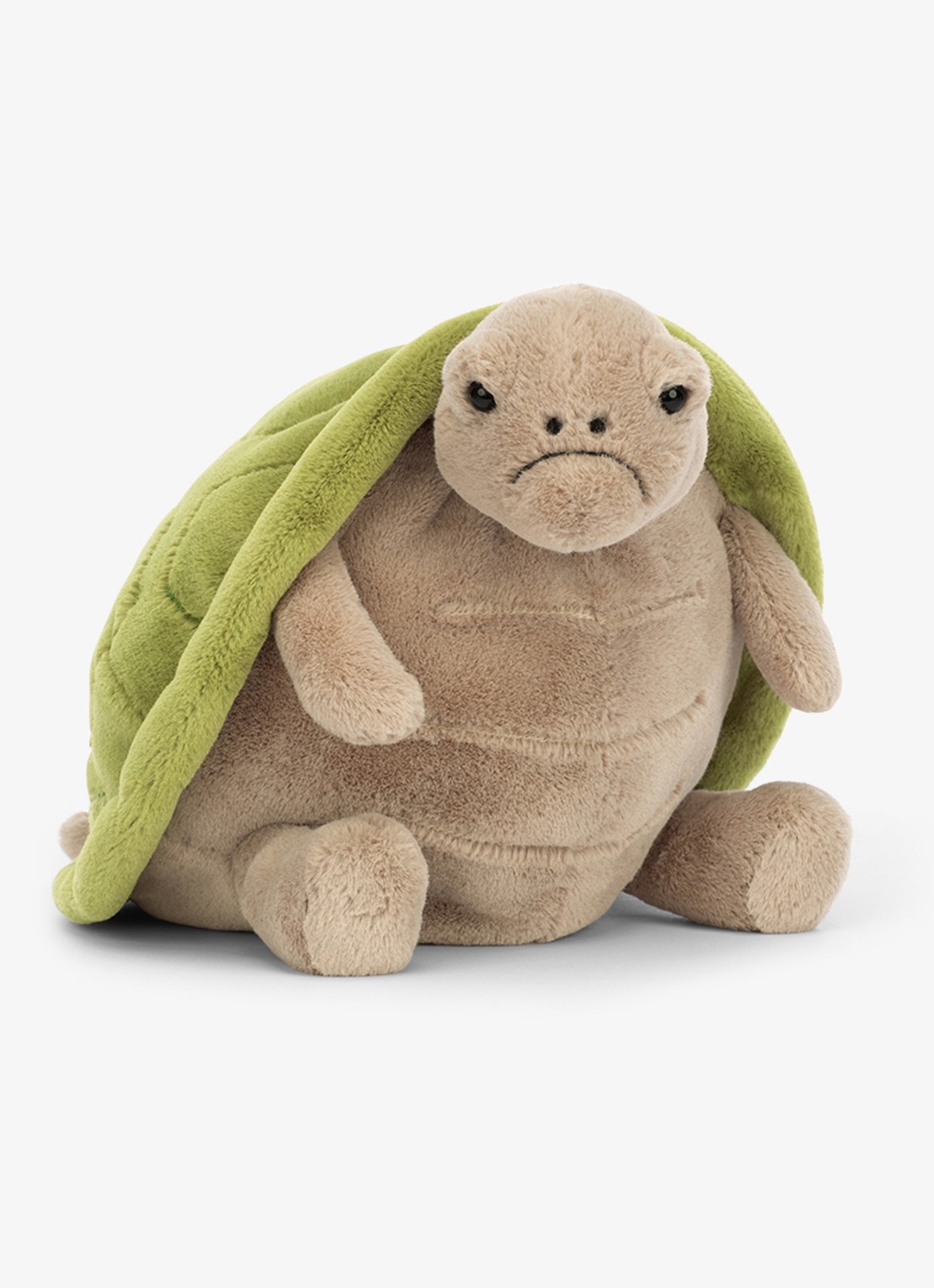Jellycat Timmy Turtle knuffel 28 cm  - voorkant groen