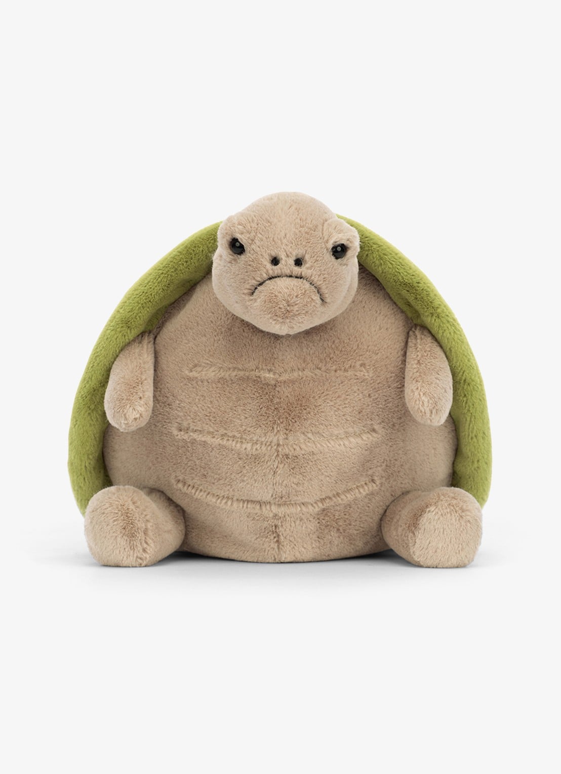 Jellycat Timmy Turtle knuffel 28 cm  - voorkant 2 groen