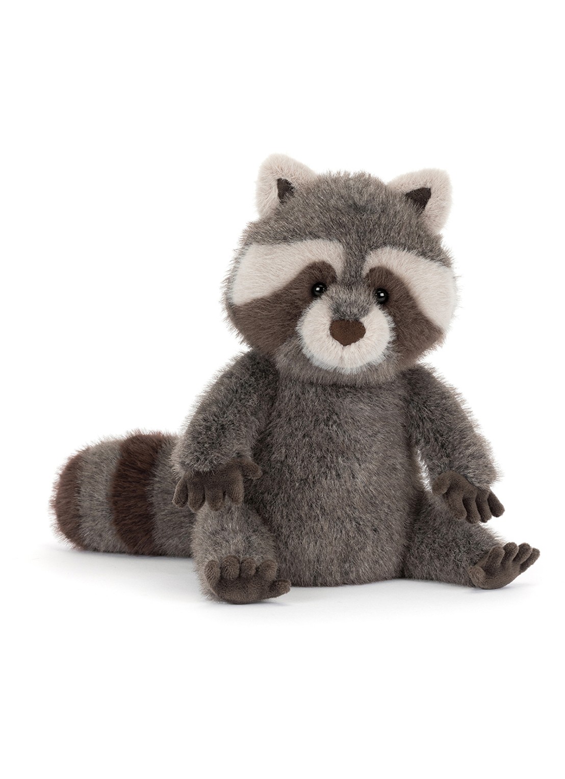 Jellycat Trixiwoo Raccoon knuffel 24 cm - voorkant 6 beige