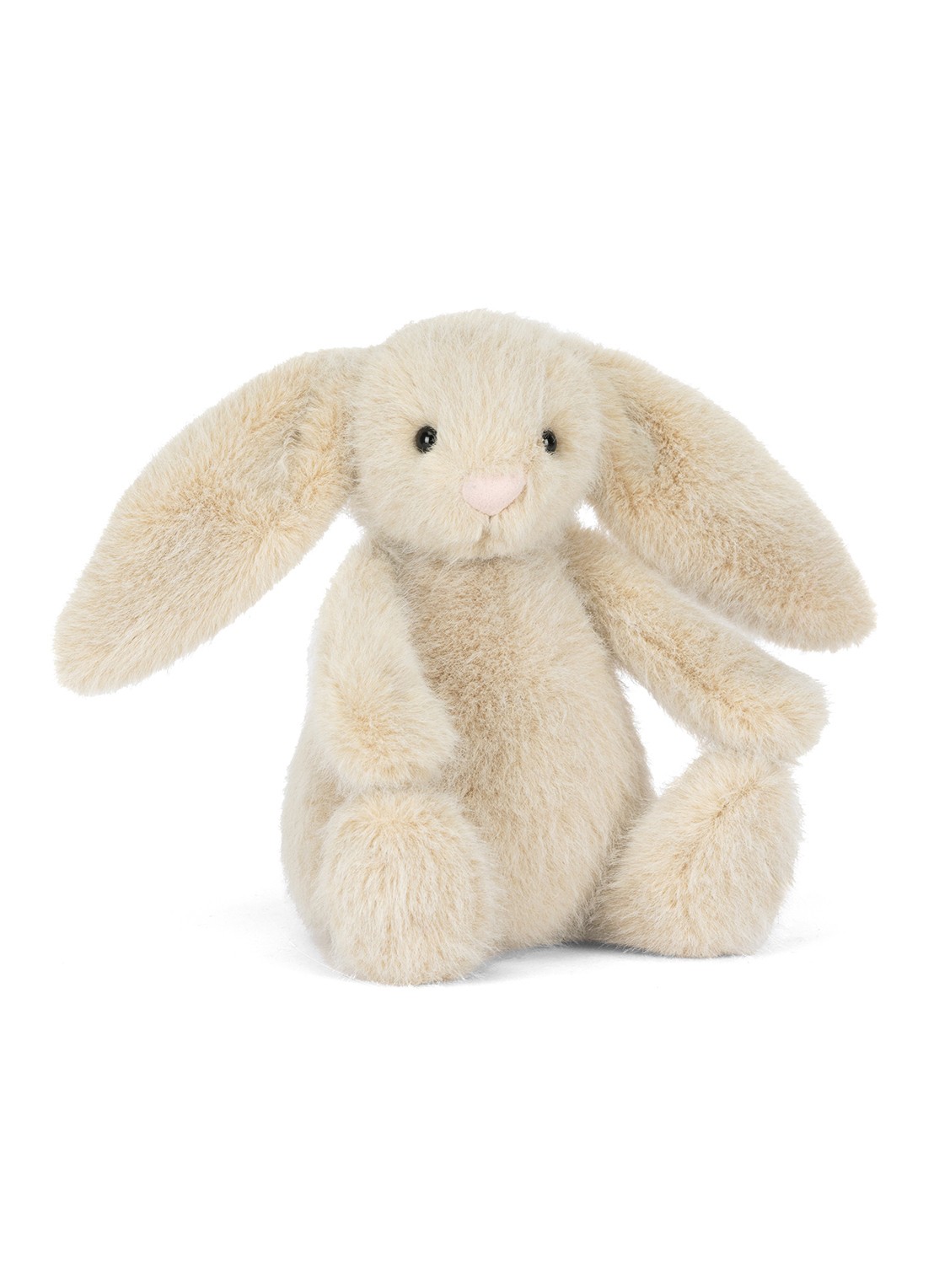 Jellycat Wheat Flufflet Bunny knuffel 18 cm - voorkant multicolor