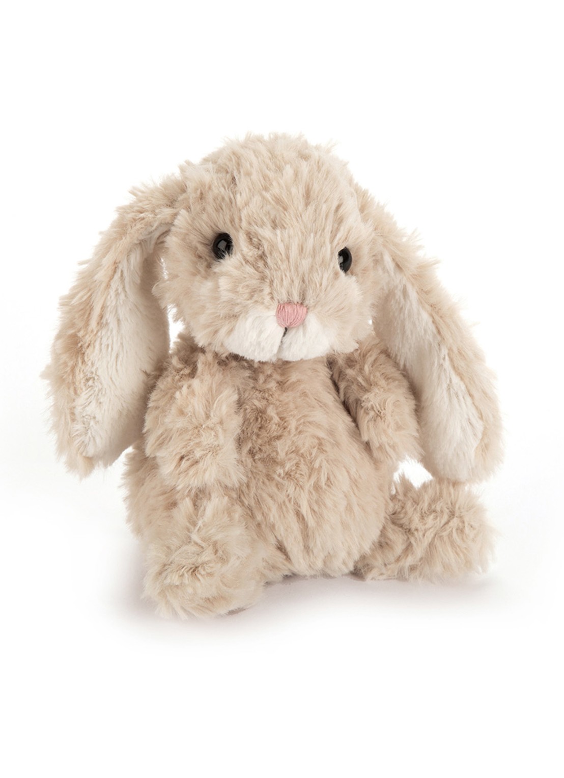 Jellycat Yummy Bunny knuffel 15 cm - voorkant beige