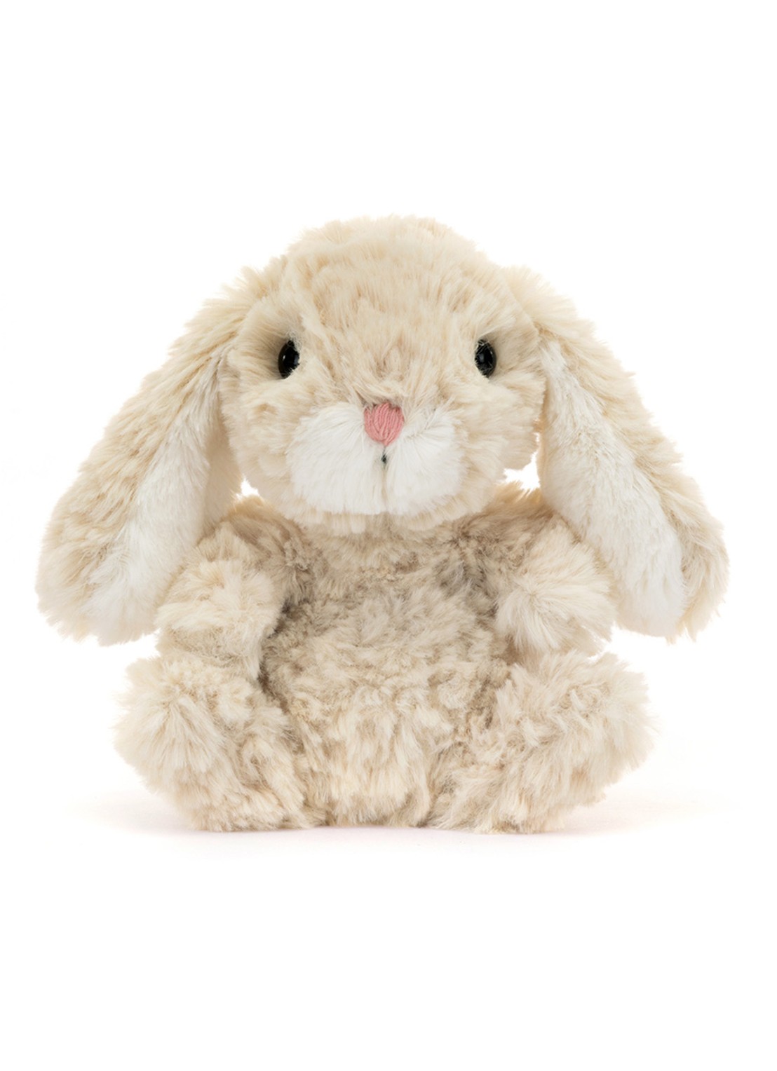 Jellycat Yummy Bunny knuffel 15 cm - voorkant 2 beige
