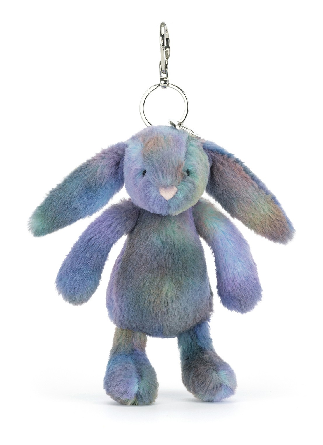 Jellycat Zodihop Luxe Bunny tasbedel - voorkant 2 blauw