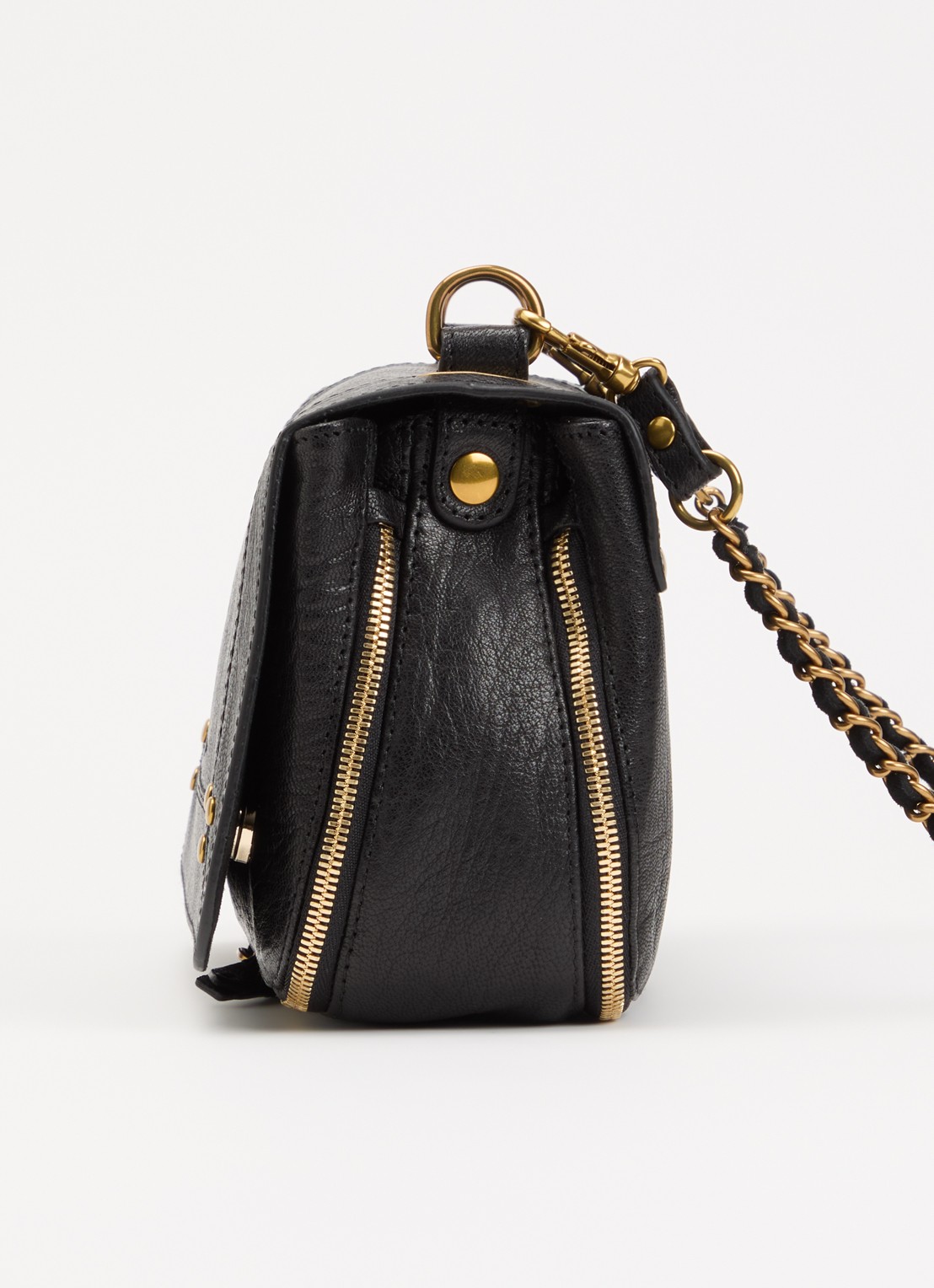 Jérôme Dreyfuss Bobi crossbodytas van geitenleer - detail 5 zwart