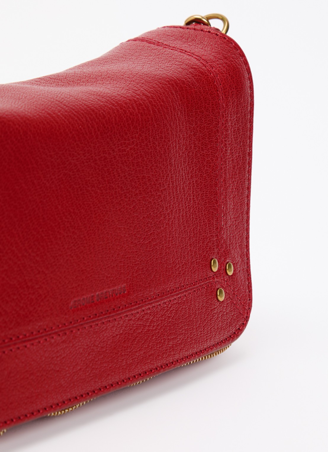 Jérôme Dreyfuss Bobi S crossbodytas van geitenleer met afneembare schouderriem - detail 5 rood