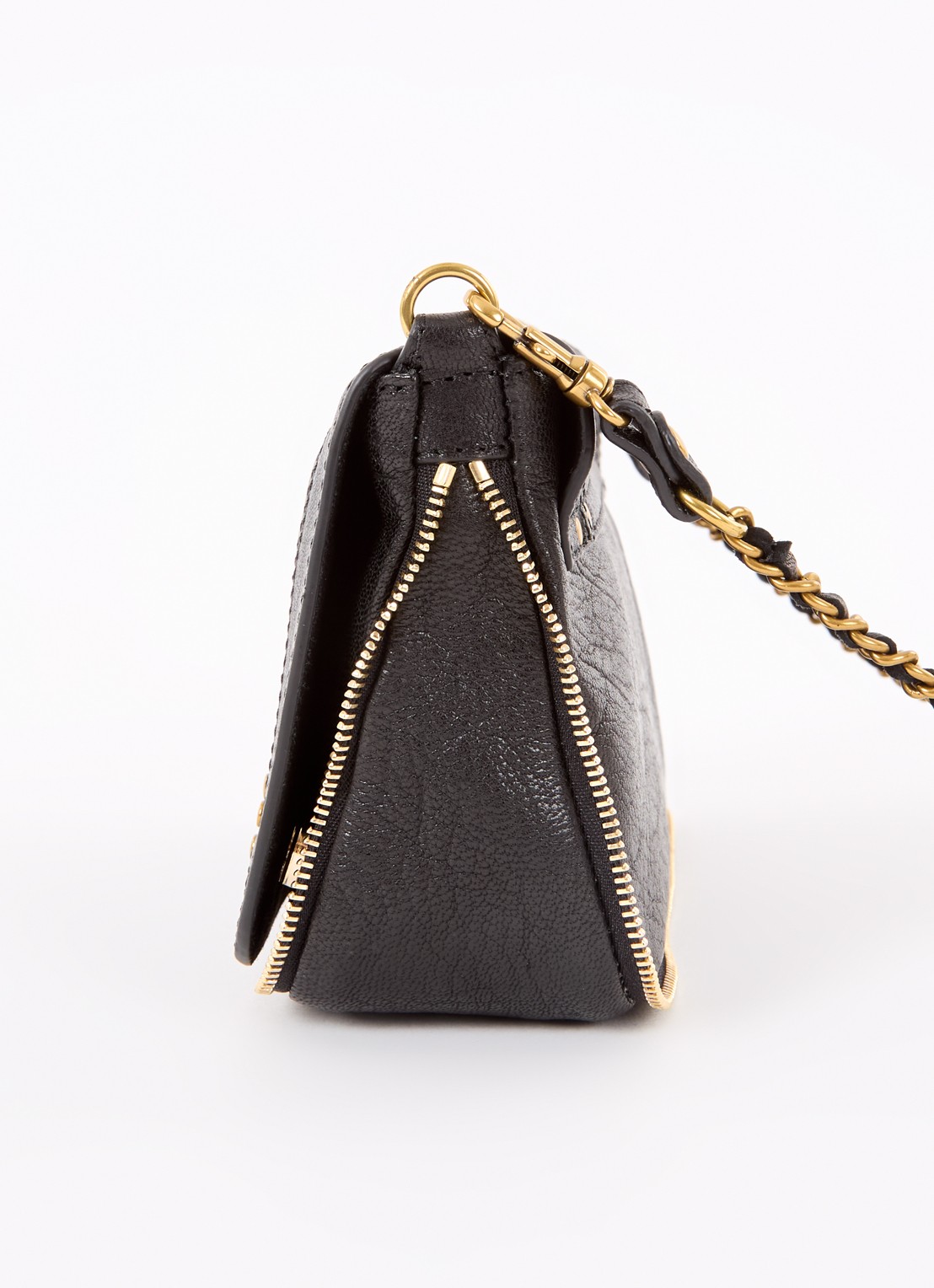 Jérôme Dreyfuss Bobi S crossbodytas van geitenleer  - detail 3 zwart