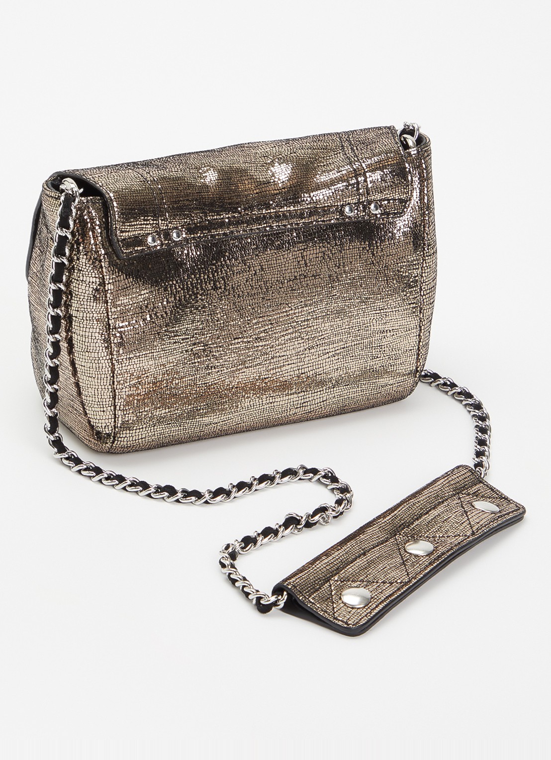 Jérôme Dreyfuss Lulu S crossbodytas van geitenleer - achterkant 3 goud