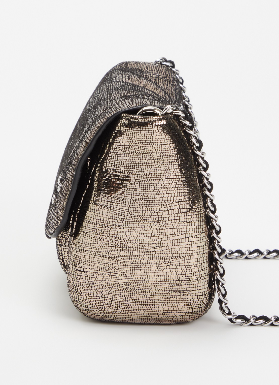 Jérôme Dreyfuss Lulu S crossbodytas van geitenleer - detail 5 goud