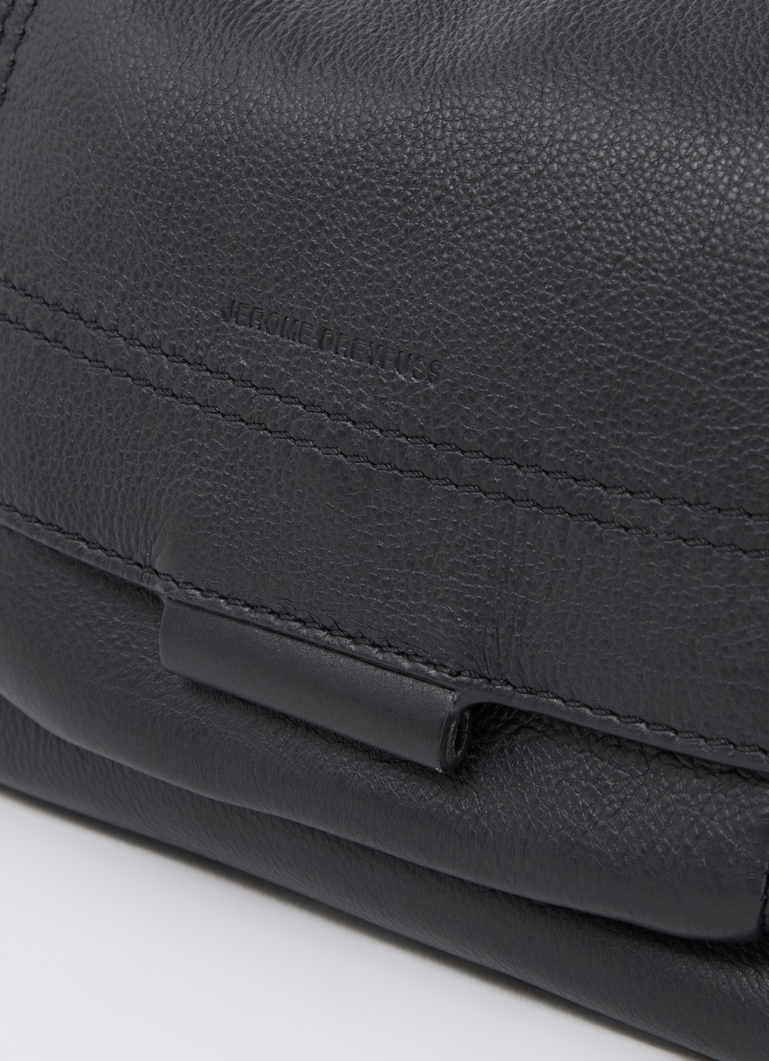 Jérôme Dreyfuss Lulu S crossbodytas van kalfsleer met details van geitensuède - detail 6 zwart