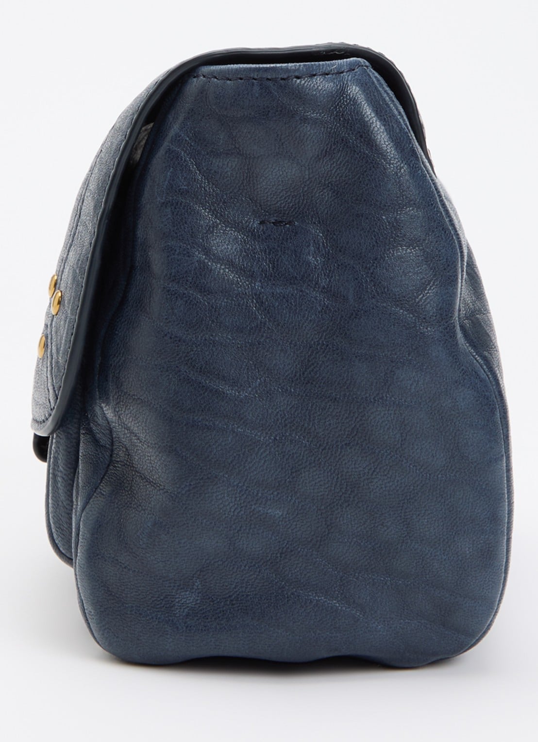 Jérôme Dreyfuss Lulu S crossbodytas van lamsleer met afneembare schouderriem - detail 2 donkerblauw