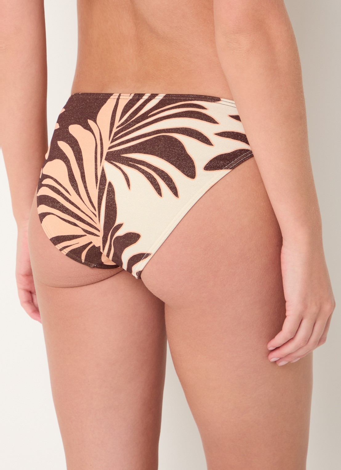 JETS Australia Dahlia Palm bikinislip met lurex - achterkant 5 bruin