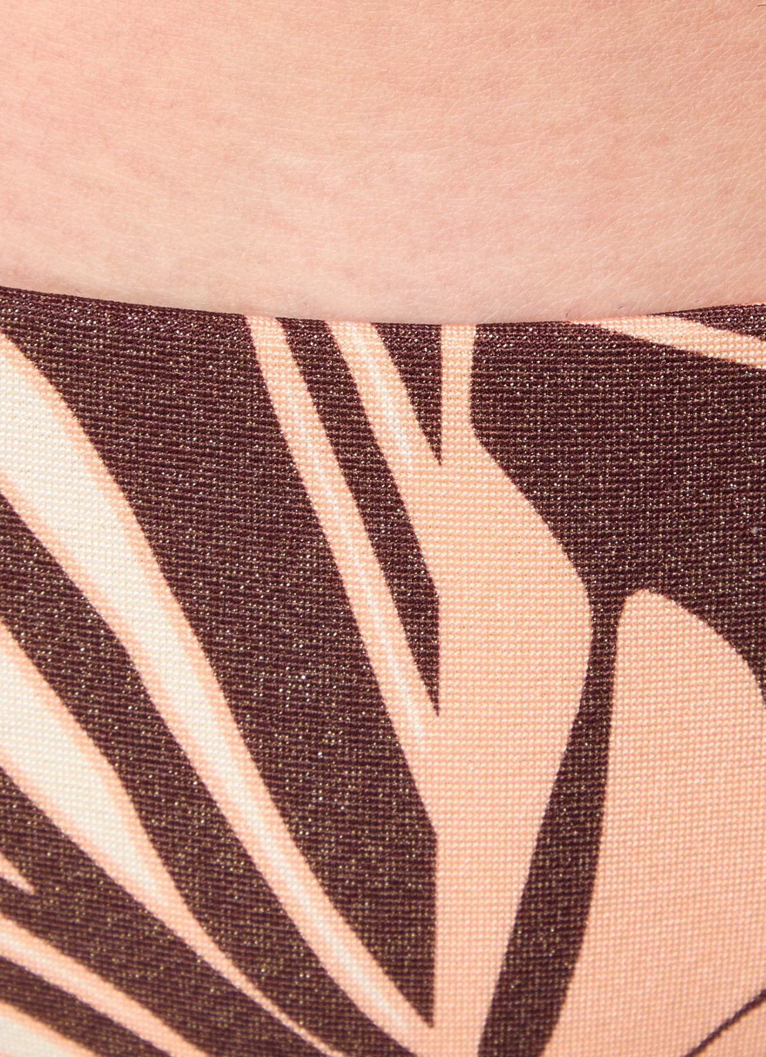 JETS Australia Dahlia Palm bikinislip met lurex - detail 4 bruin