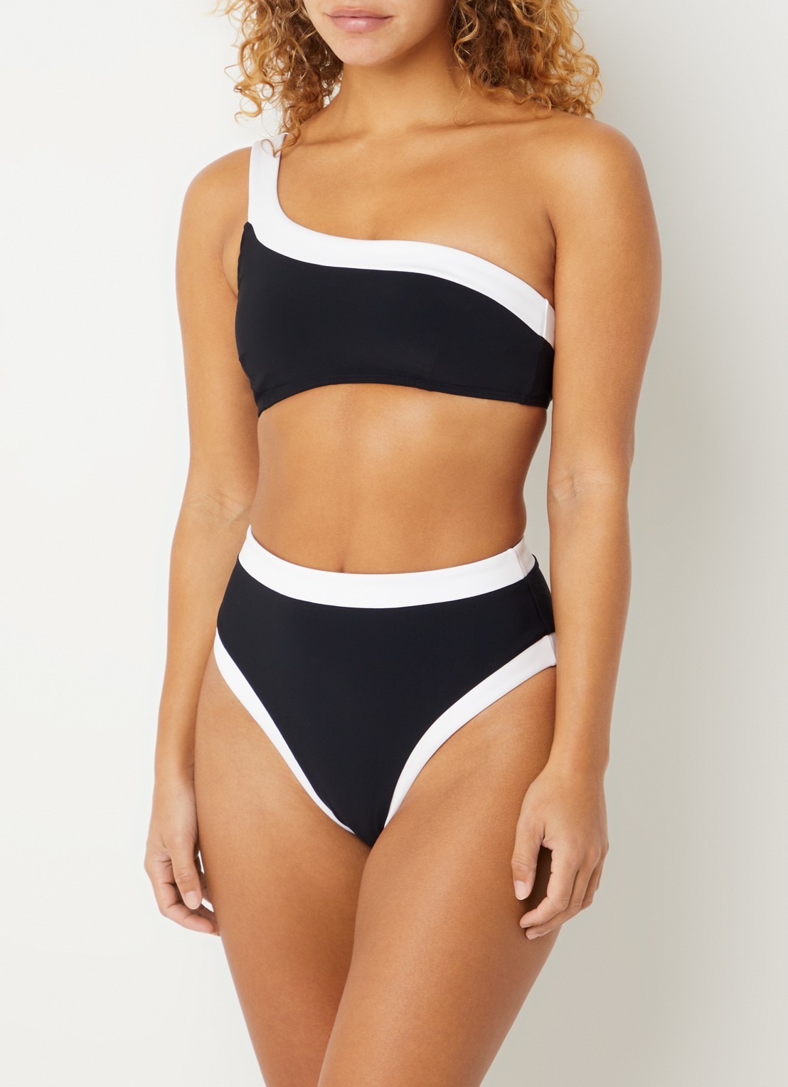 JETS Australia High waisted hipster bikinislip - detail 2 zwart