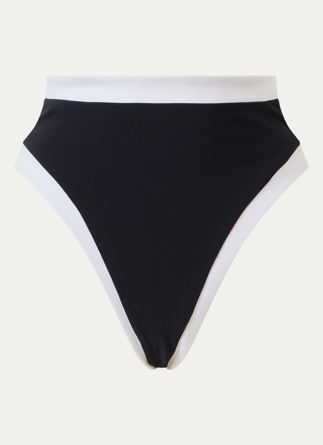JETS Australia High waisted hipster bikinislip - voorkant 4 zwart