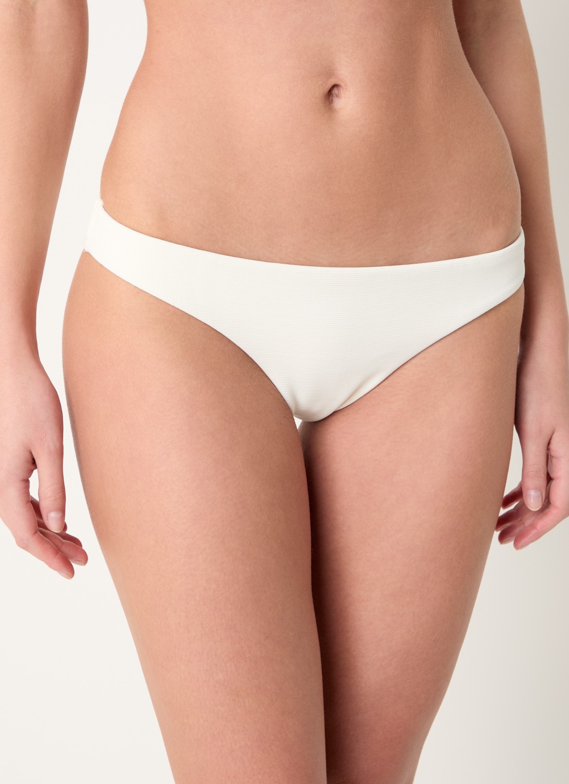 JETS Australia Isla bikinislip met ribstructuur - detail 3 ivoor