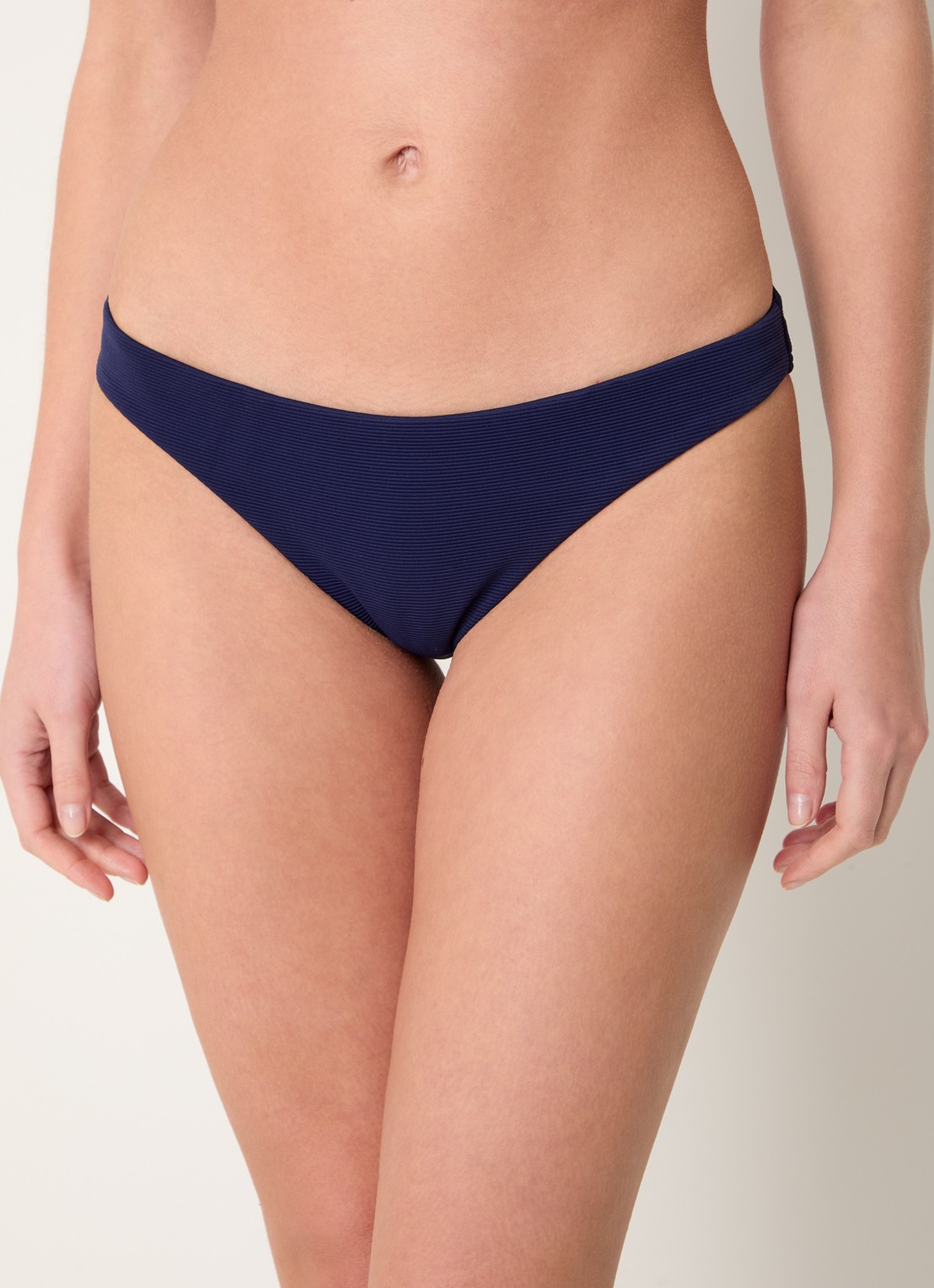 JETS Australia Isla bikinislip met ribstructuur - detail 3 donkerblauw