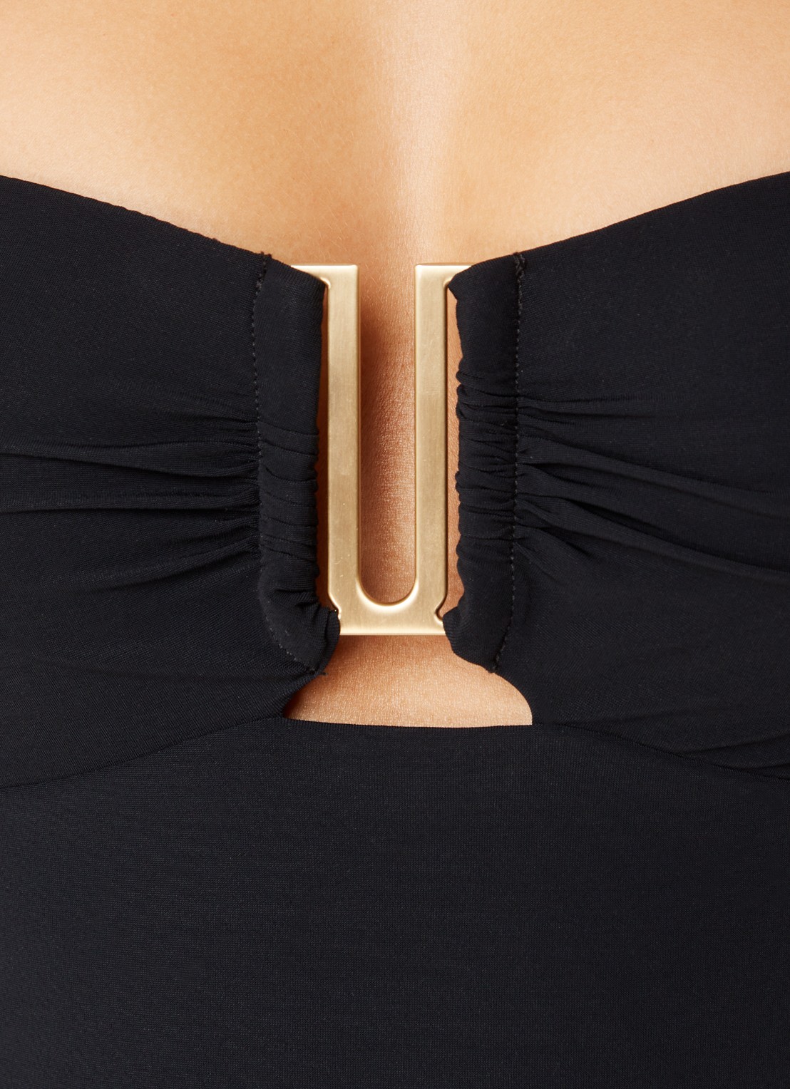 JETS Australia Jetset bandeau badpak met afneembare bandjes - detail 4 zwart